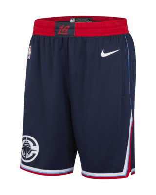 NEW XL LA Los Angeles Clippers Nike 2019/20 Icon Edition Swingman store Shorts Royal